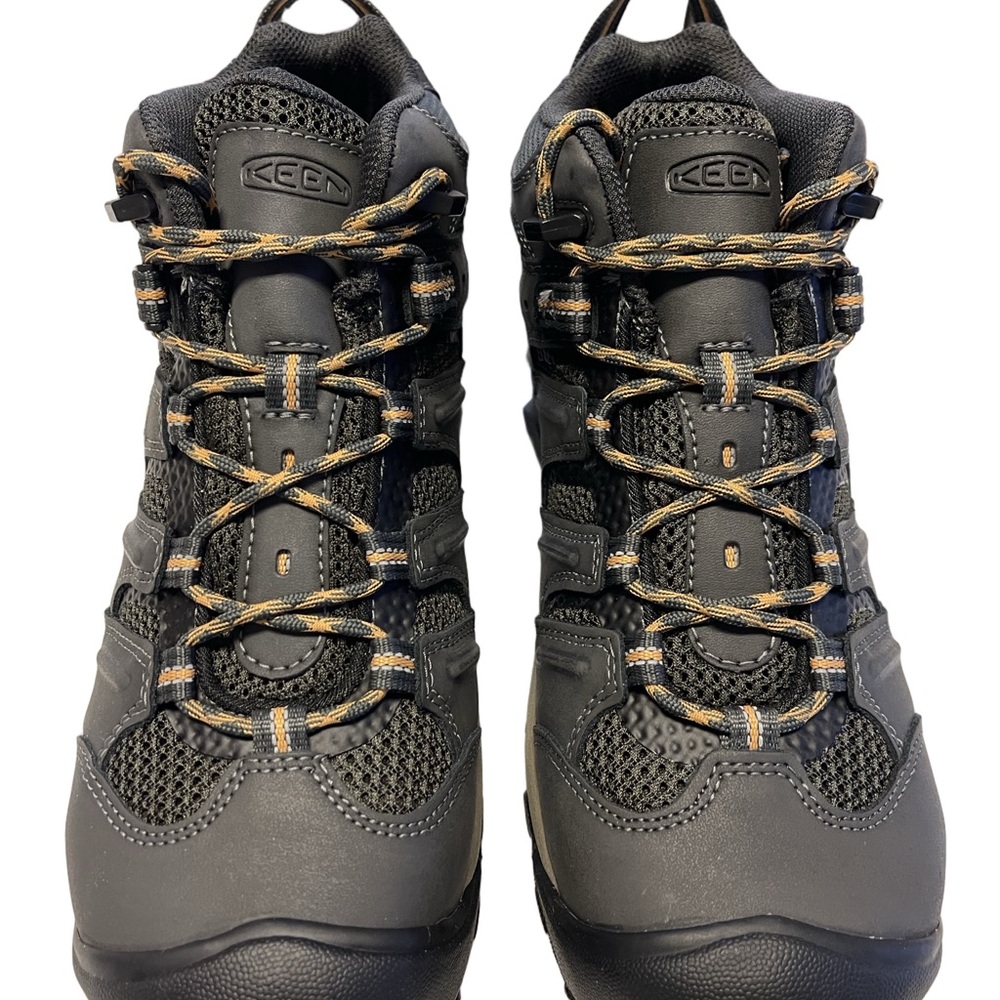 KEEN Lansing Mid Waterproof Steel Tow Men's Raven/Tawny Olive Work Boots -9D NIB